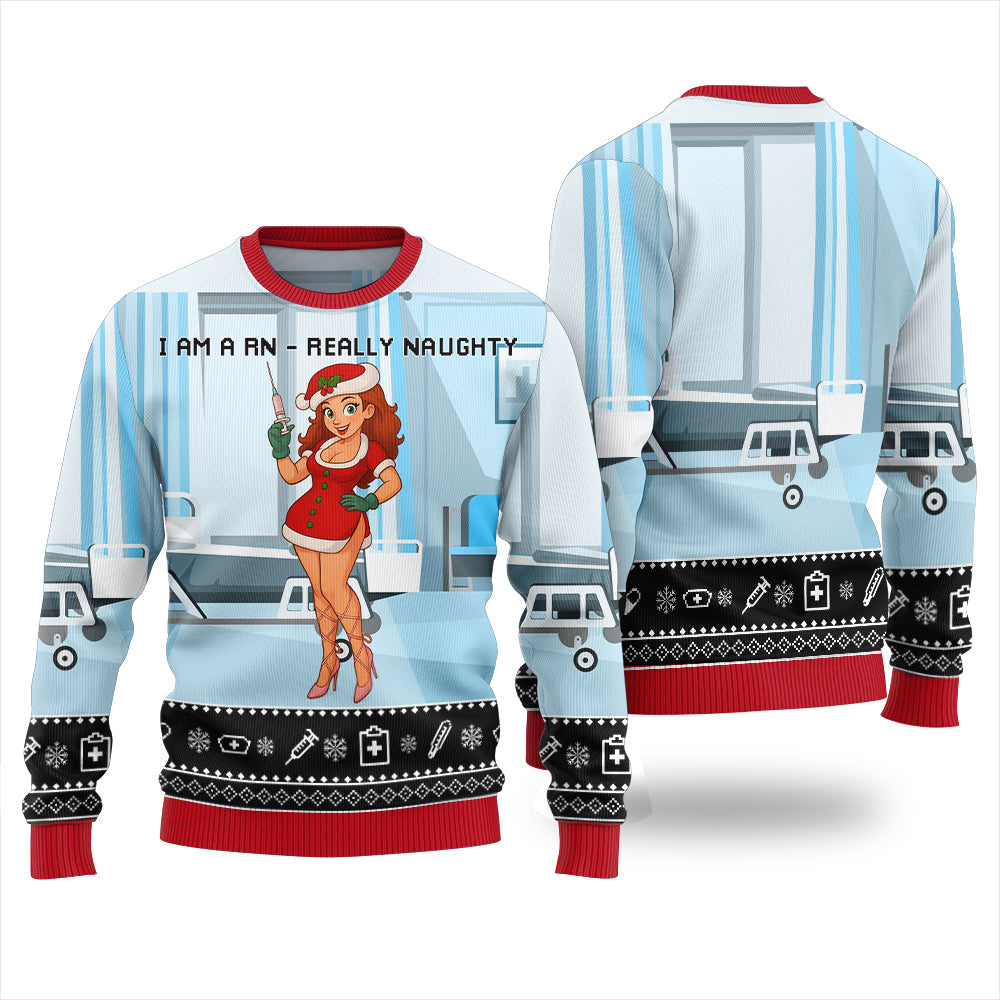 Naughty Nurse Ugly Christmas Sweater
