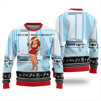 Naughty Nurse Ugly Christmas Sweater