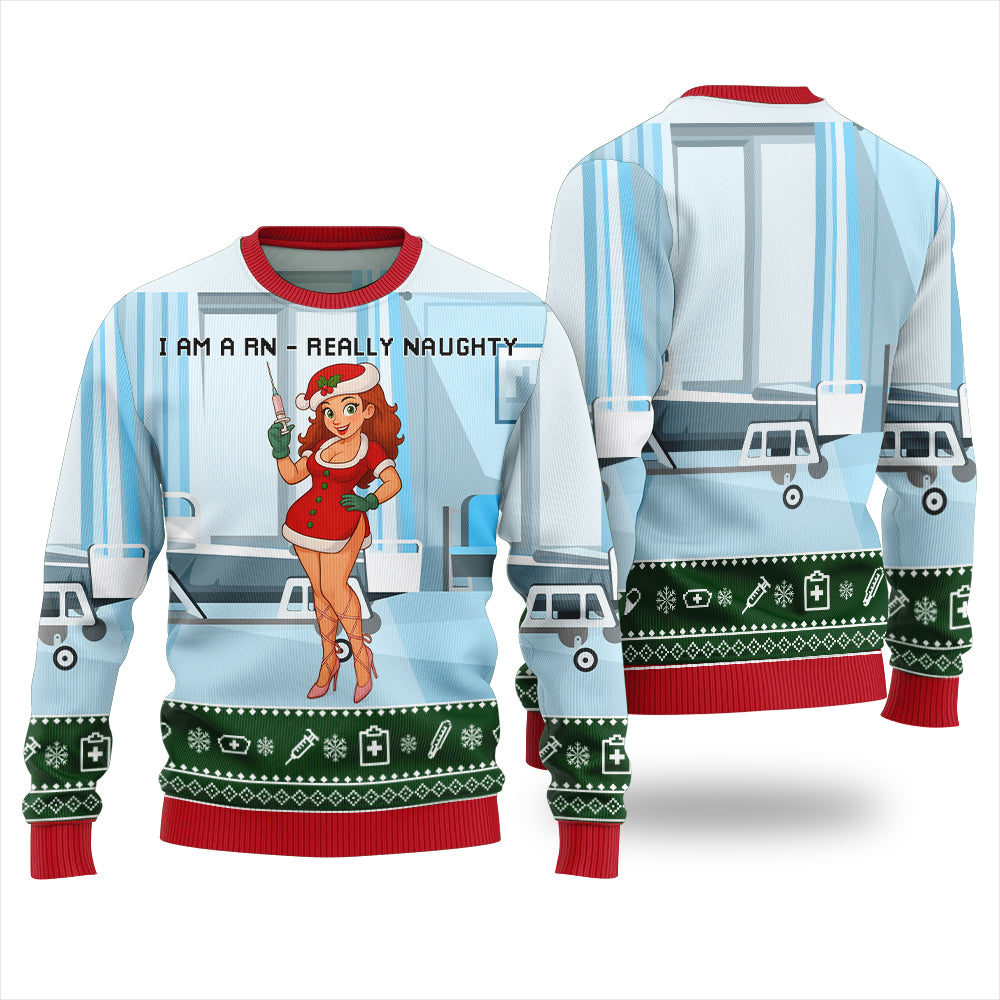 Naughty Nurse Ugly Christmas Sweater