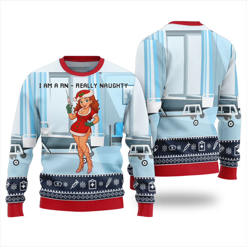 Naughty Nurse Ugly Christmas Sweater