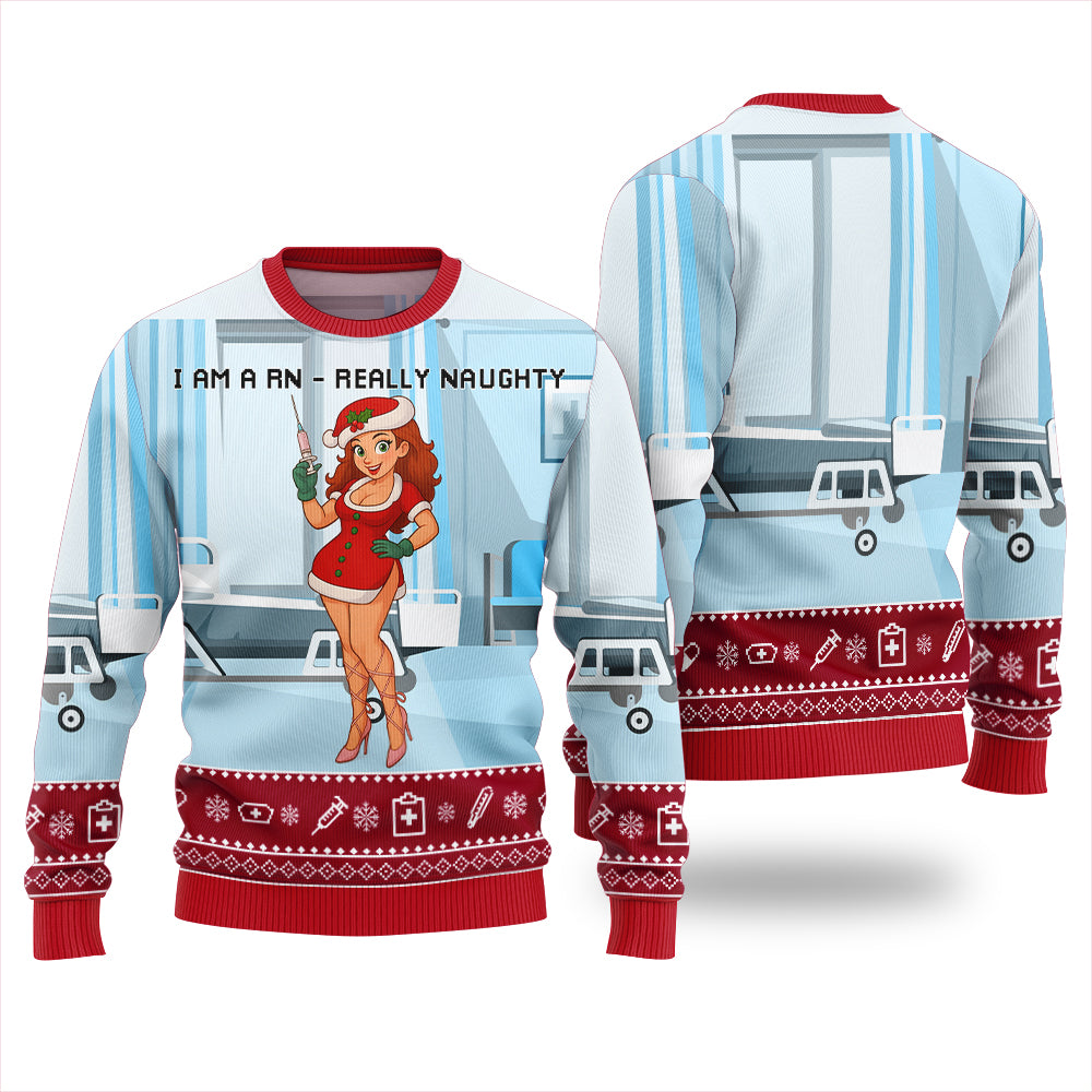 Naughty Nurse Ugly Christmas Sweater