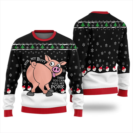 Naughty Pig Ugly Xmas Sweater