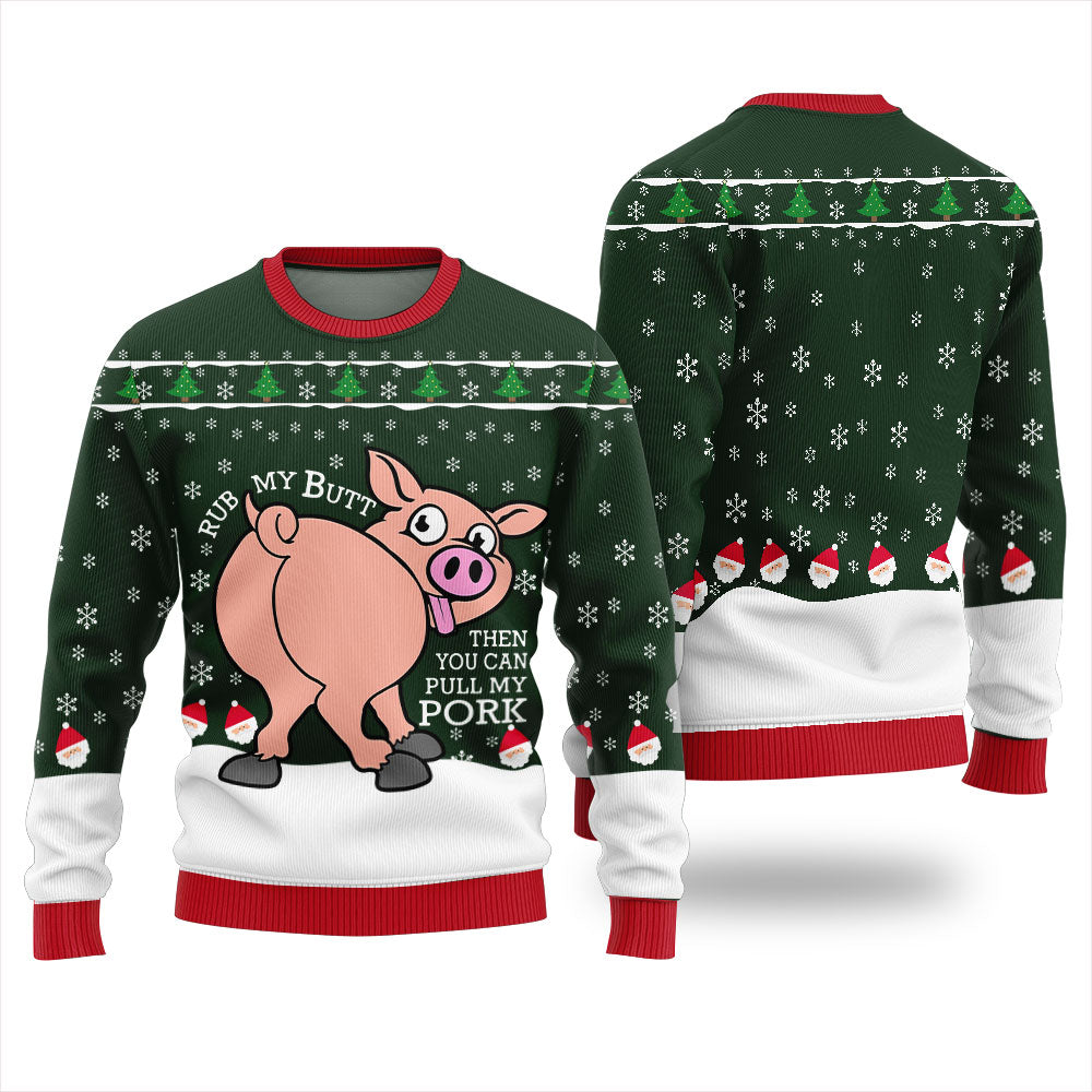 Naughty Pig Ugly Xmas Sweater