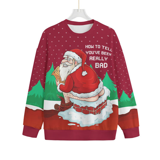 Naughty Santa Big And Tall Ugly Christmas Sweater