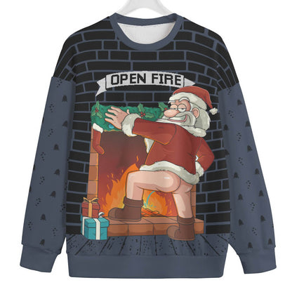 Naughty Santa Claus Men Big And Tall Christmas Sweater