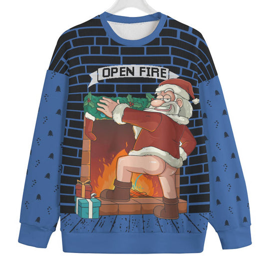 Naughty Santa Claus Men Big And Tall Christmas Sweater