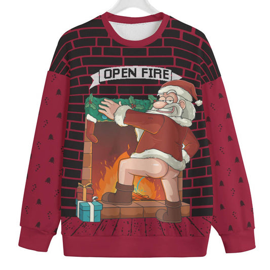 Naughty Santa Claus Women's Plus Size Ugly Christmas Sweater