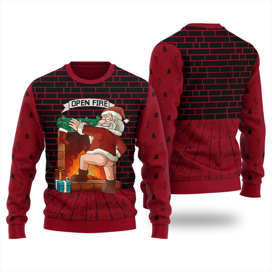 Naughty Santa Claus Womens Ugly Christmas Sweater
