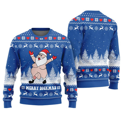 Naughty Santa Funny Christmas Sweaters For Adults