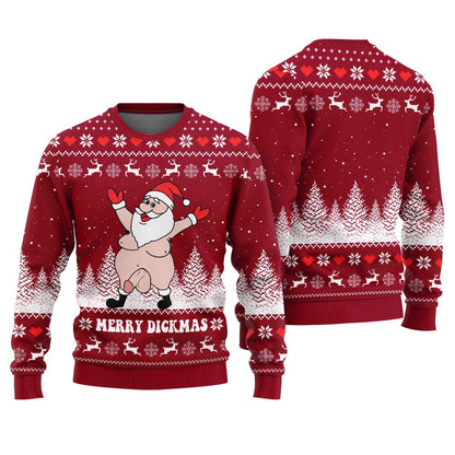 Naughty Santa Funny Christmas Sweaters For Adults