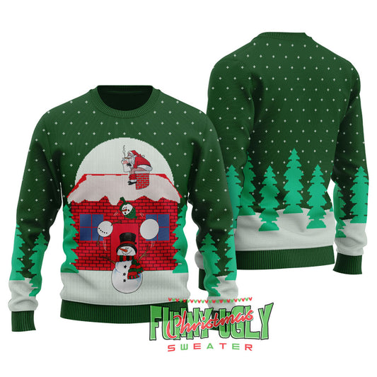 Naughty Santa Funny Ugly Christmas Sweater