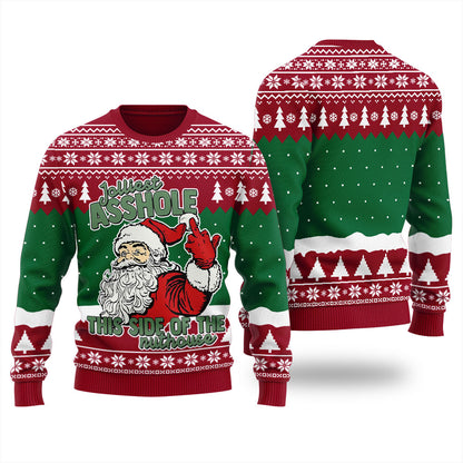 Naughty Santa Offensive Christmas Sweater