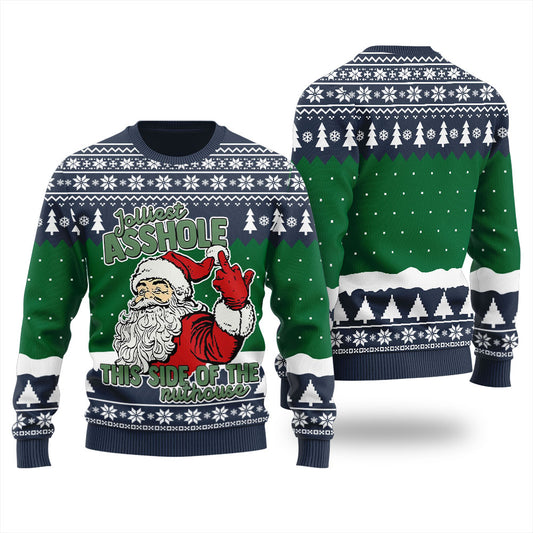 Naughty Santa Offensive Christmas Sweater