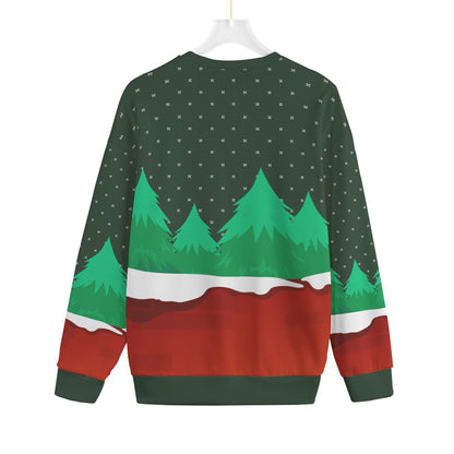 Naughty Santa On The Chimney Mens Plus Size Ugly Christmas Sweater