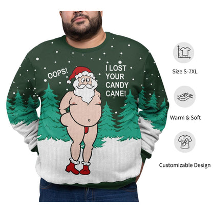 Naughty Santa Plus Size Xmas Holiday Sweater