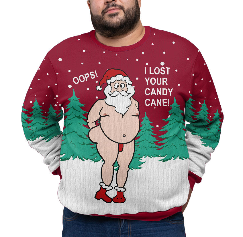 Naughty Santa Plus Size Xmas Holiday Sweater