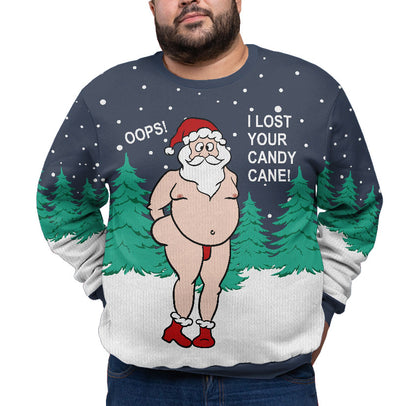 Naughty Santa Plus Size Xmas Holiday Sweater