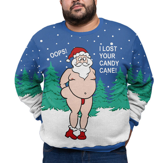 Naughty Santa Plus Size Xmas Holiday Sweater