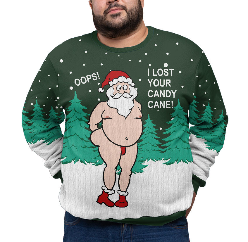 Naughty Santa Plus Size Xmas Holiday Sweater