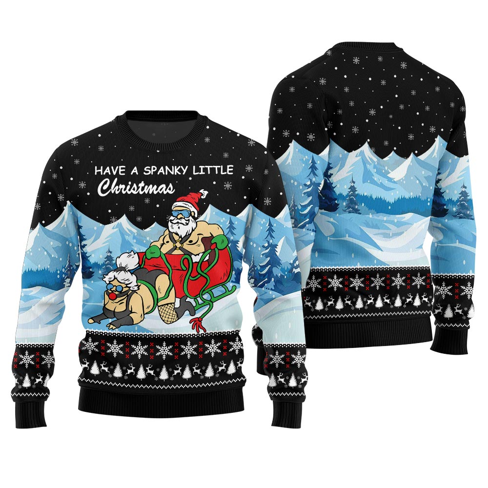 Naughty Santa Ugly Holiday Sweater