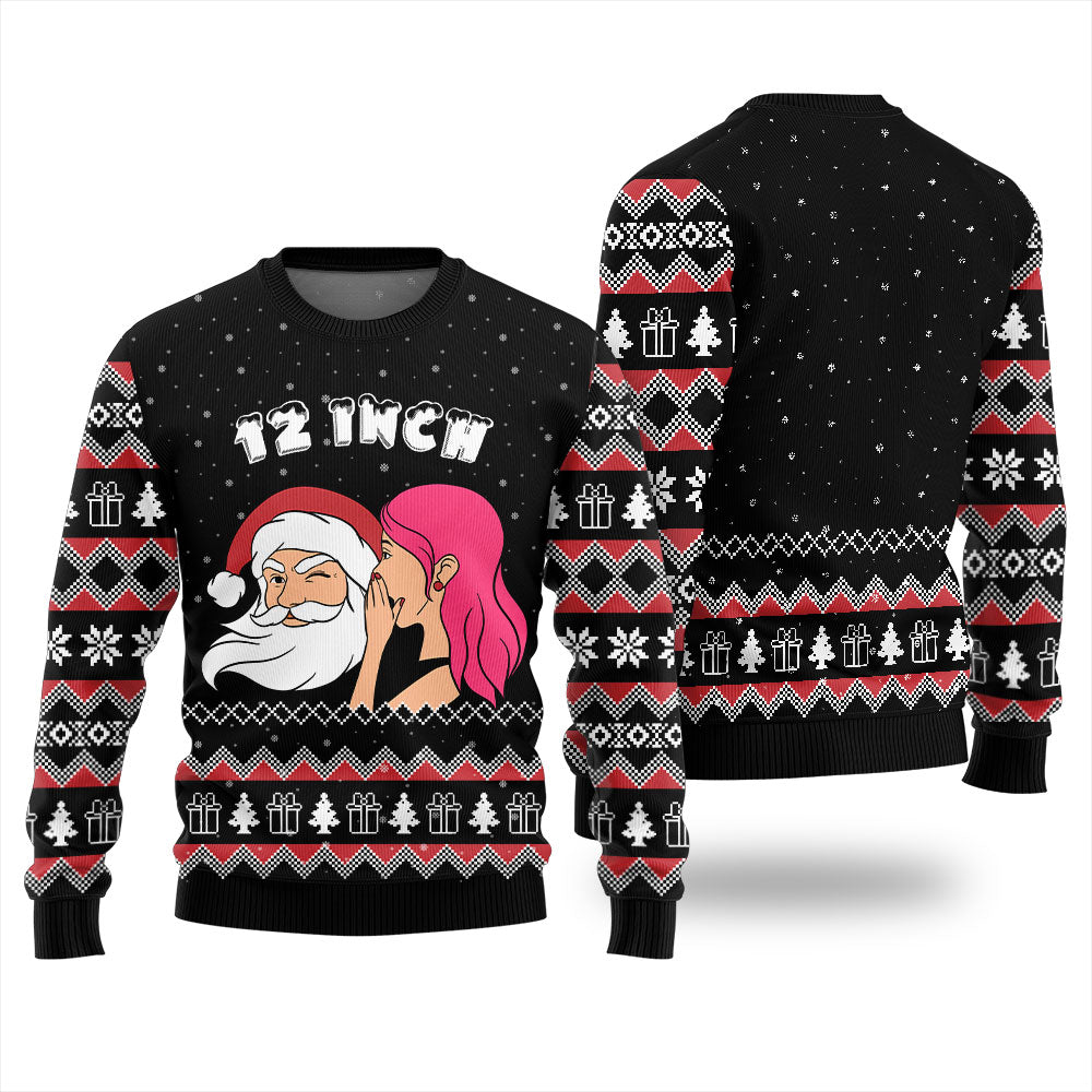 Naughty Santa 12 Inch Surprise Ugly Christmas Sweater