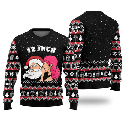 Naughty Santa 12 Inch Surprise Ugly Christmas Sweater