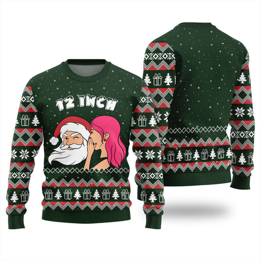Naughty Santa 12 Inch Surprise Ugly Christmas Sweater