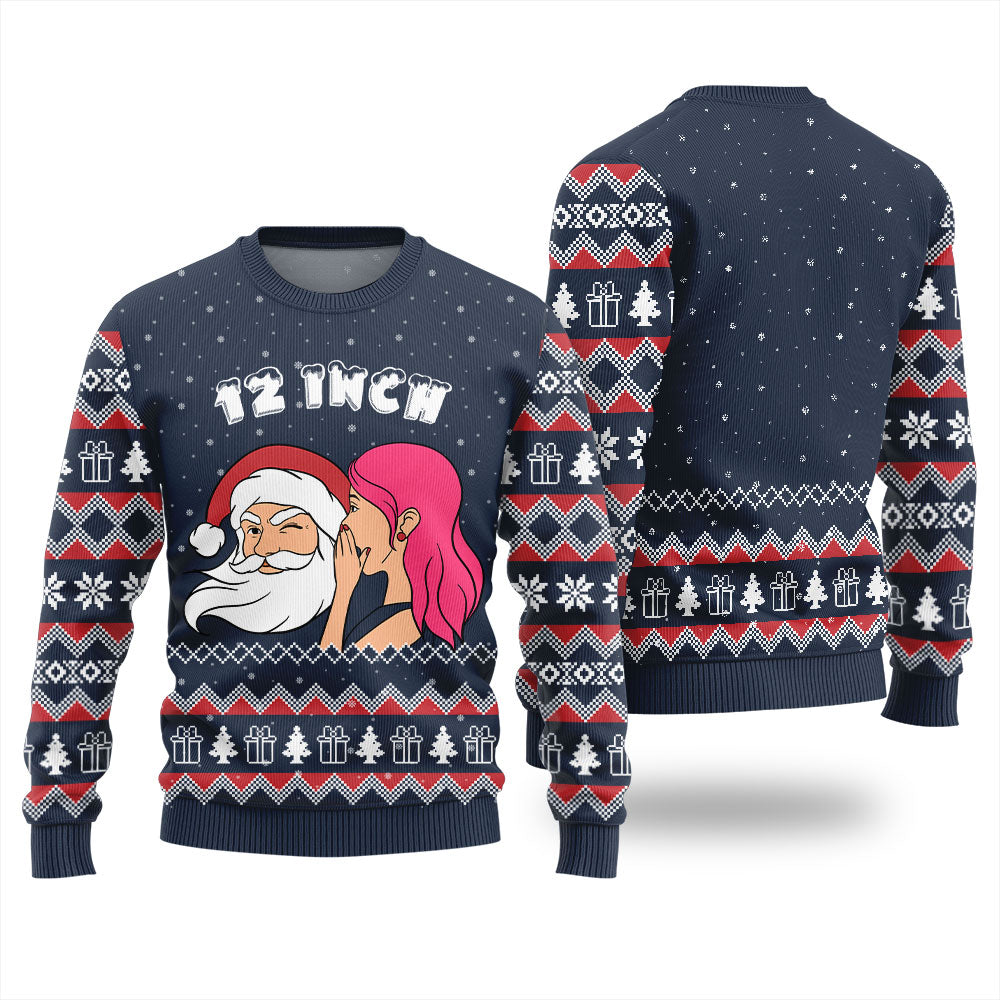 Naughty Santa 12 Inch Surprise Ugly Christmas Sweater