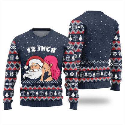 Naughty Santa 12 Inch Surprise Ugly Christmas Sweater