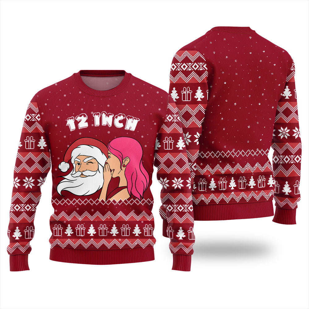 Naughty Santa 12 Inch Surprise Ugly Christmas Sweater