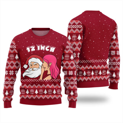 Naughty Santa 12 Inch Surprise Ugly Christmas Sweater