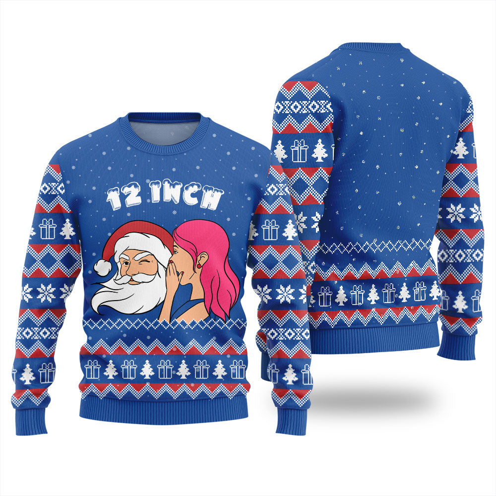 Naughty Santa 12 Inch Surprise Ugly Christmas Sweater