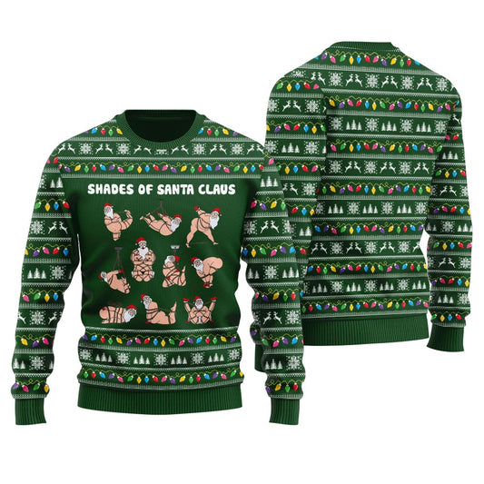 Naughty Shades Of Santa Ugly Sweater