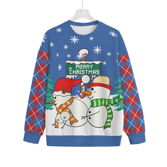 Naughty Snowman Men Big And Tall Christmas Sweater