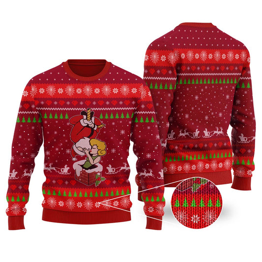 Naughty Spiderman Santa Ugly Christmas Sweaters
