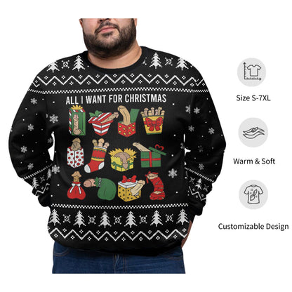 Naughty Ugly Christmas Plus Size Sweater Adult