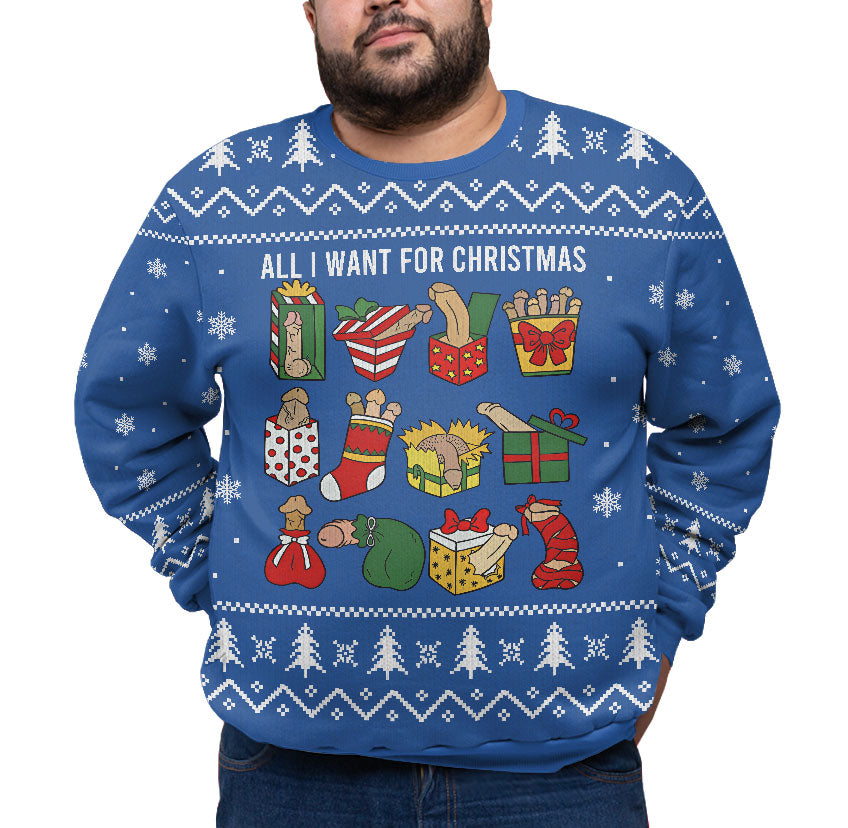 Naughty Ugly Christmas Plus Size Sweater Adult
