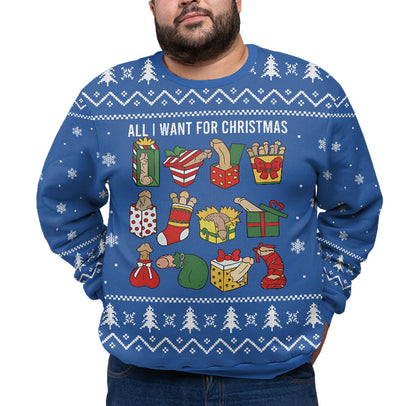 Naughty Ugly Christmas Plus Size Sweater Adult