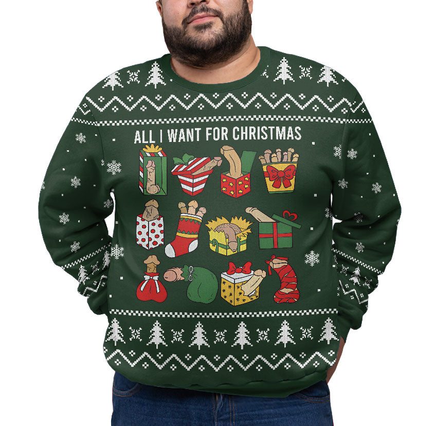 Naughty Ugly Christmas Plus Size Sweater Adult