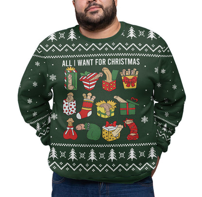 Naughty Ugly Christmas Plus Size Sweater Adult