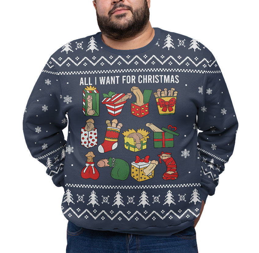 Naughty Ugly Christmas Plus Size Sweater Adult