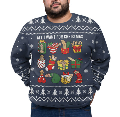 Naughty Ugly Christmas Plus Size Sweater Adult