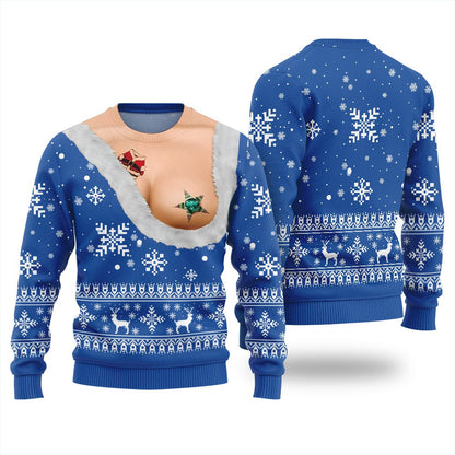 Naughty Ugly Christmas Sweater For Women