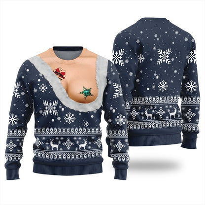 Naughty Ugly Christmas Sweater For Women