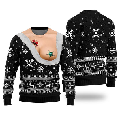 Naughty Ugly Christmas Sweater For Women