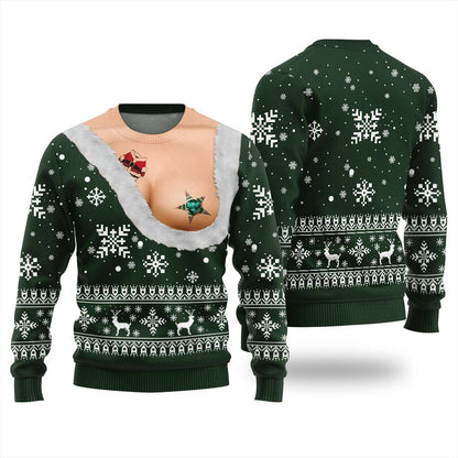 Naughty Ugly Christmas Sweater For Women