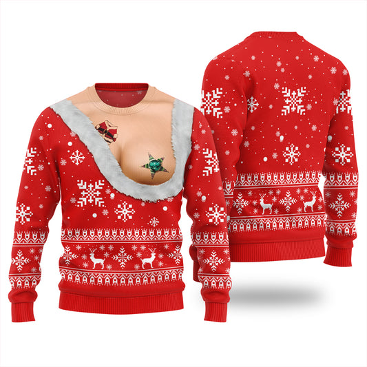 Naughty Ugly Christmas Sweater For Women