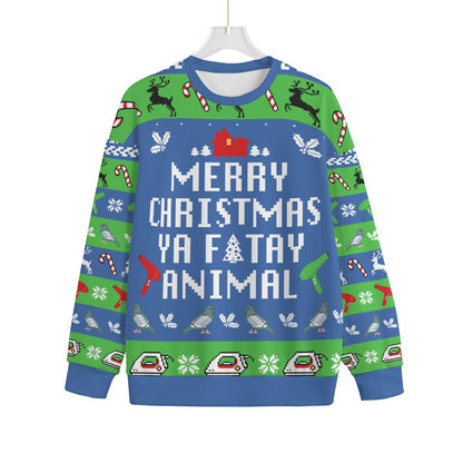 Naughty Ya Filthy Animal Men's Plus Size Christmas Sweater