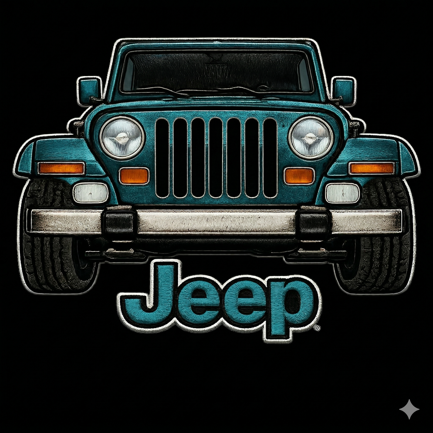 Sudadera prémium unisex Jeep bordada con cremallera de cuarto, suéter con cremallera de cuarto inspirado