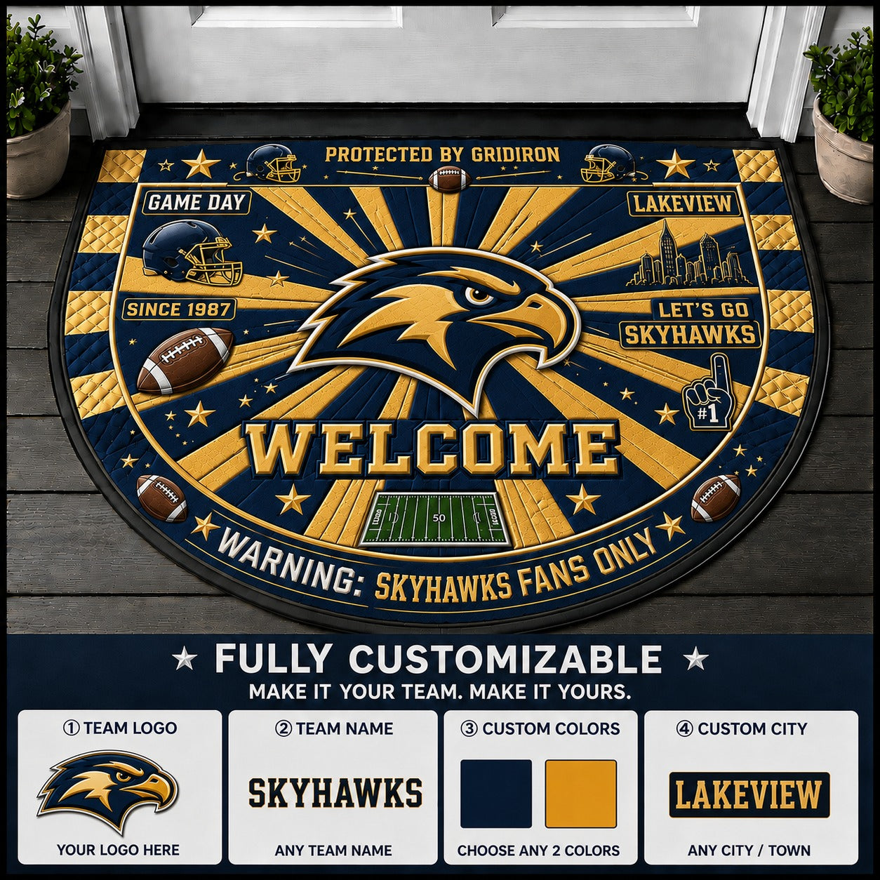 Navy / Gold
